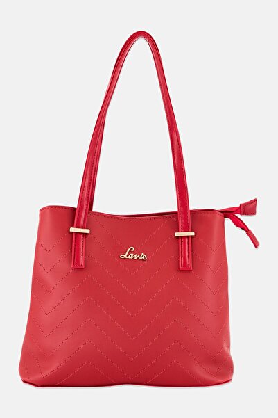 Lavie Women Brand Logo Handbag, Red