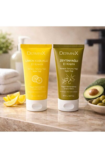 Derminix Special 2-Pack Hand Care Collection with Lemon Peel and Olive Oil