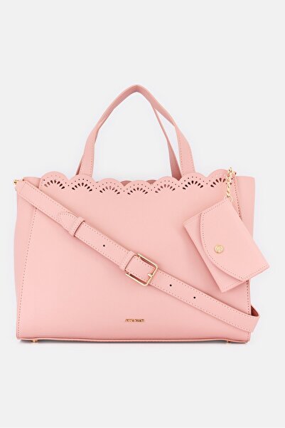 Anne Klein Women Plain Handbag, Pink