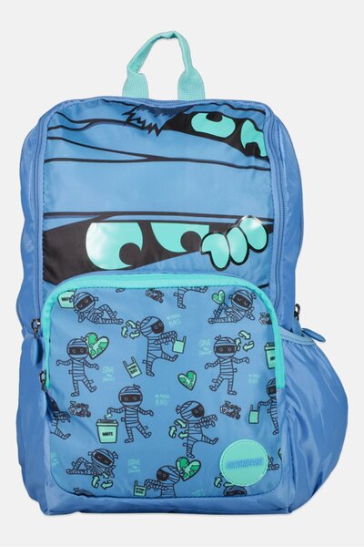 American Tourister Kids Boy Brand Logo Backpack, Baby Blue