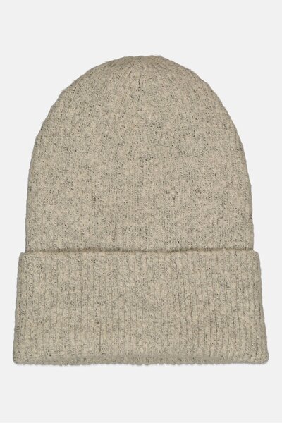Fire & Glory Women Knitted Beanie, Grey