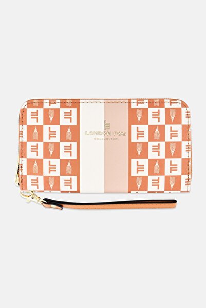London Fog Women Adalia Signature Brand Logo Wristlet Wallet, Multicolor
