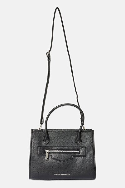 French Connection Women Brand Logo Handbag, Black