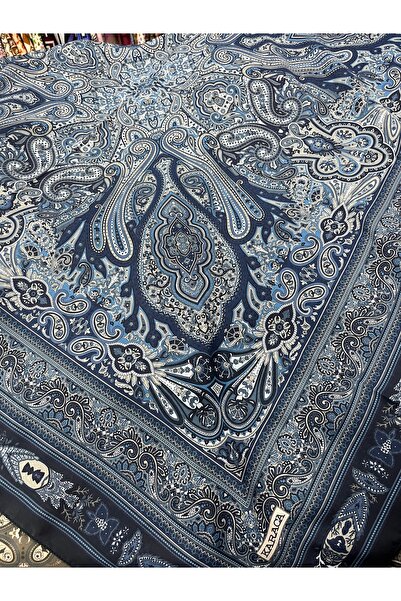Karaca Etnik desen 120*120 cm büyük boy koton pamuk eşarp