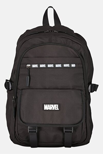 Marvel Kids Boy Brand Logo Backpack, Black