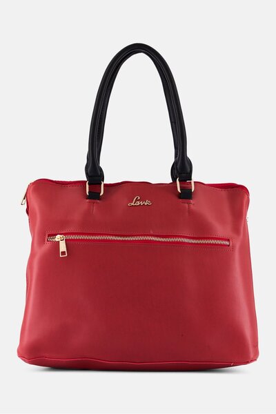 Lavie Women Brand Logo Handbag, Red
