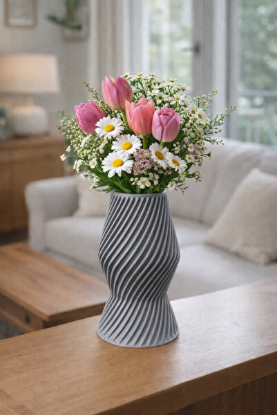 İB GLOBAL Βάζο τρισδιάστατης παραγωγής με εντυπωσιακή εμφάνιση 13 εκ. x 9 εκ.