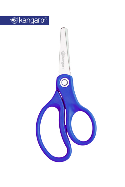 Kangaro Kids Safety Scissors 126mm Round Tip Stainless Steel – 5 Inch
