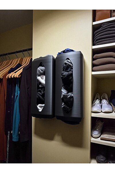 Muz 3D موزع مناديل وجوارب قابل للتعليق على الحائط، قطعة واحدة