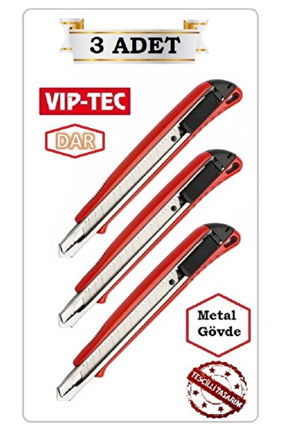 Vip-Tec VIPTEC PROFESYONEL METAL GÖVDE ASKILI (3 ADET DAR) MAKET BIÇAĞI FALÇA...