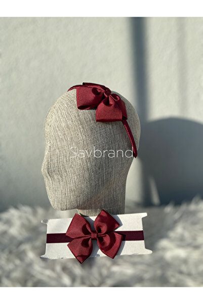 SavBrand Bow-Tie Mom Crown and Bandana Set