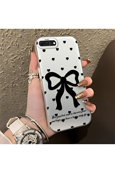 Hontinga حافظة هاتف آيفون 8 بلس متوافقة مع الحواف السيليكونية الصلبة والمضادة...