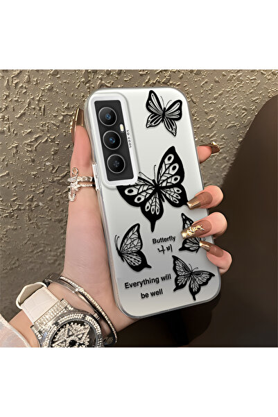 Hontinga حافظة هاتف Realme C65 4G متوافقة مع السيليكون ذات حافة صلبة ومضادة ل...