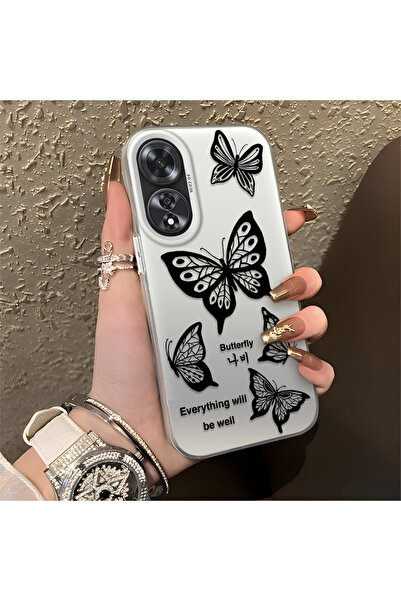 Hontinga حافظة هاتف OPPO A60 متوافقة مع الحافة السيليكونية الصلبة والمضادة لل...