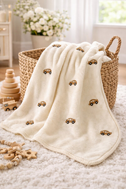 moukou 90X90 Baby Swaddle with Trolley BlanketSi Welsoft Fleece Soft Shepherd...