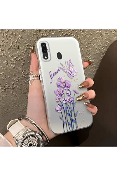 Hontinga حافظة هاتف سامسونج جالاكسي A30 متوافقة مع الحواف السيليكونية الصلبة ...