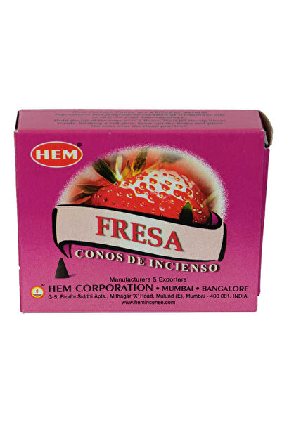 Çilek Kokulu 10 Konik Tütsü - Strawberry - OEM458-10045