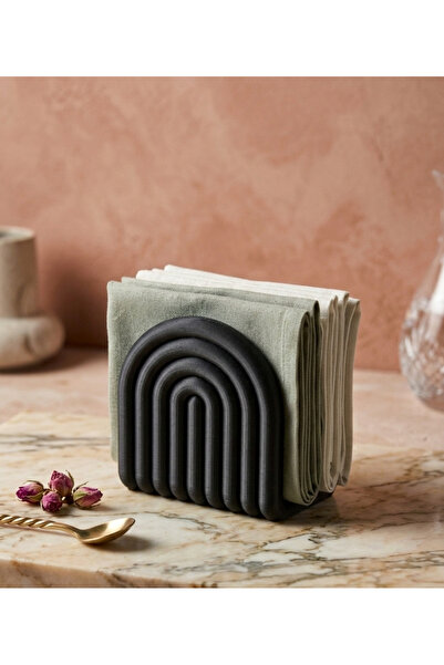 Filkorium3D Modern Wavy Design Napkin Holder – Minimal Decorative Desktop Nap...