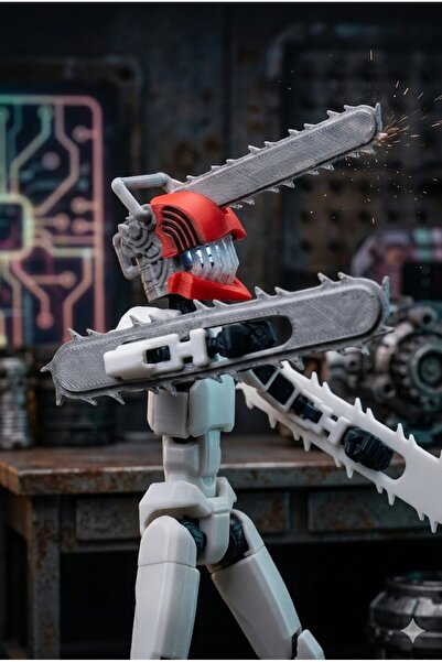 Modellio3D Dummy 13 – Chainsaw Man – 21 CM Hareketli Koleksiyon Figürü
