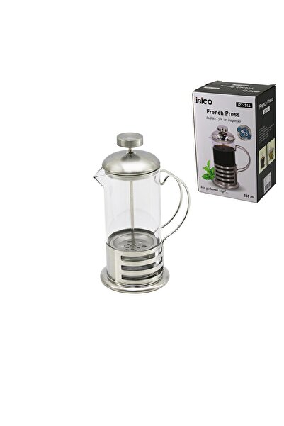Marsilyan French Press Metal Latticed Cover - Metal Cover 350ml Glass Herb St...