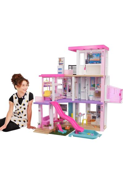 Barbie 'nin Rüya Evi™ Oyun Seti (110 cm), 75'ten Fazla Aksesuarı 3 Katlı, 3-7...
