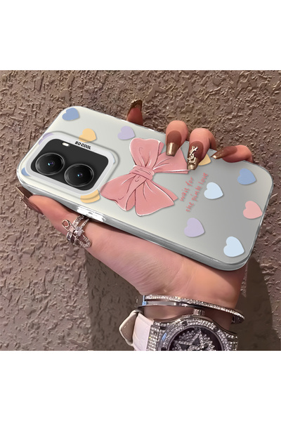 CHICASELUX حافظة هاتف من السيليكون ذات حافة صلبة ومضادة للسقوط على شكل قلب مت...