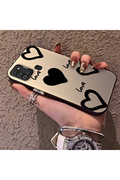 CHICASELUX حافظة هاتف من السيليكون ذات حافة صلبة ومضادة للسقوط على شكل قلب مت...