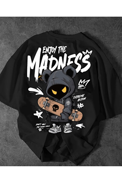 gencerco Απολαύστε την Τρέλα με τύπωμα Premium oversized Μπλουζάκι