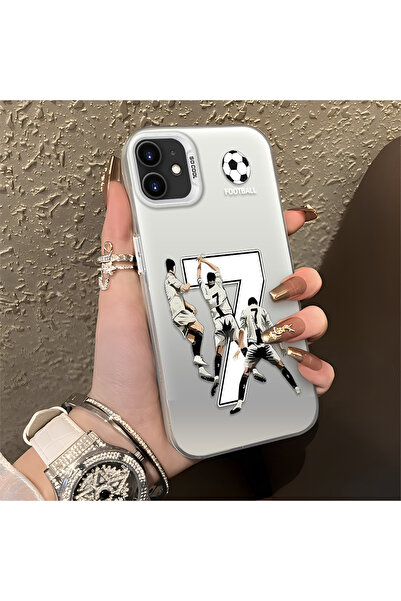 Hontinga iPhone 12 Mini Compatible Silicone Edge Hard Back Anti-Fall Phone Ca...