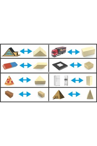 Edutoys أشكال هندسية خشبية