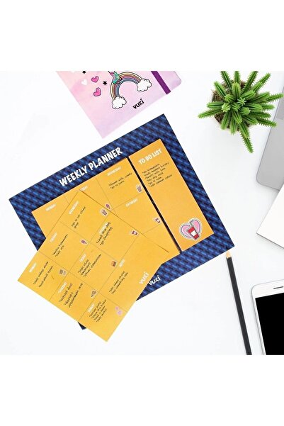 yordama Fast Food Concept Weekly Planner Block Note 25X21 cm