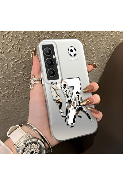 Hontinga حافظة هاتف Realme C65 متوافقة مع الحواف السيليكونية الصلبة والمضادة ...