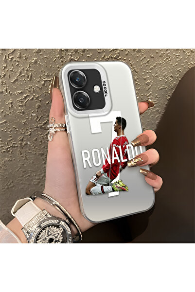 Hontinga حافظة هاتف OPPO A3 5G متوافقة مع CR7 منقوش من السيليكون ذات حافة صلب...