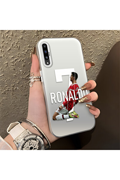 Hontinga حافظة هاتف سامسونج جالاكسي A50 متوافقة مع CR7 منقوش مصنوعة من السيلي...