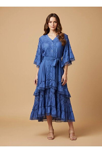 Rabiossa Fisto Detailed Long Dress