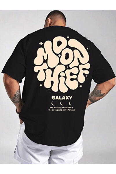 gencerco Γκάλαξι με τύπωμα Πρέμιουμ oversized Μπλουζάκι