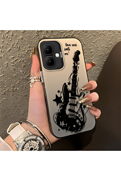 Hontinga حافظة هاتف انفينيكس سمارت 10 متوافقة مع حافة السيليكون الصلبة والمضا...