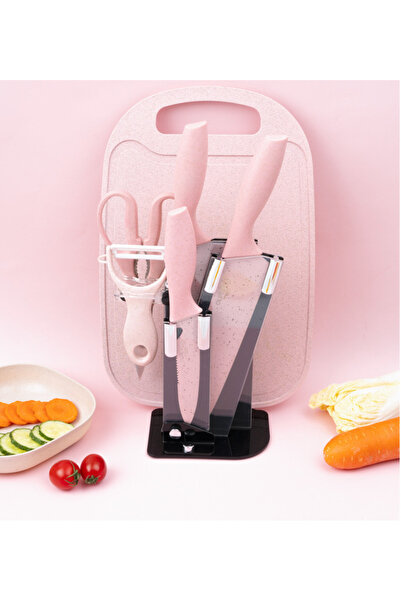 OEM Professional knife set 7 pieces, With holder and scissors, Sharp blades, ...