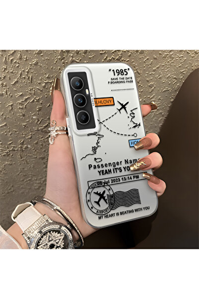 Hontinga حافظة هاتف Realme C65 متوافقة مع الحافة السيليكونية الصلبة والمضادة ...