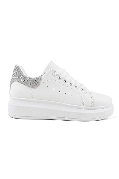 Tmall Women's Sports Shoes, -Leather, D1478, White with Grey