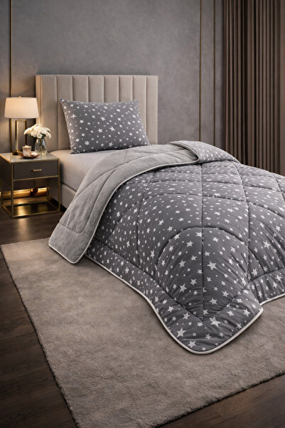 TeksNil Home Single Duvet Set Patterned Welsoft Fleece ,Anti-Allergic, Revers...