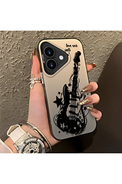 Hontinga حافظة هاتف آيفون 16 بلس متوافقة مع الحواف السيليكونية الصلبة والمضاد...