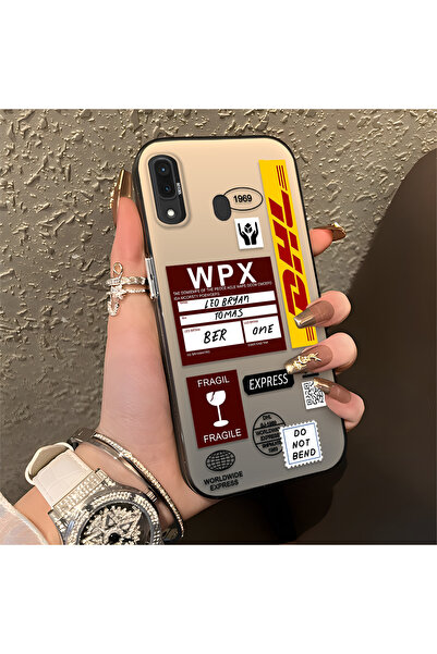 Hontinga حافظة هاتف سامسونج جالاكسي A20 متوافقة مع الحافة السيليكونية الصلبة ...