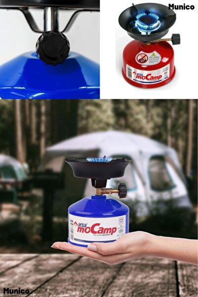 Munico Kamp Ocağı Seti Taşınabilir Hafif 400 gr Universal Gaz Tüpü ile Piknik...