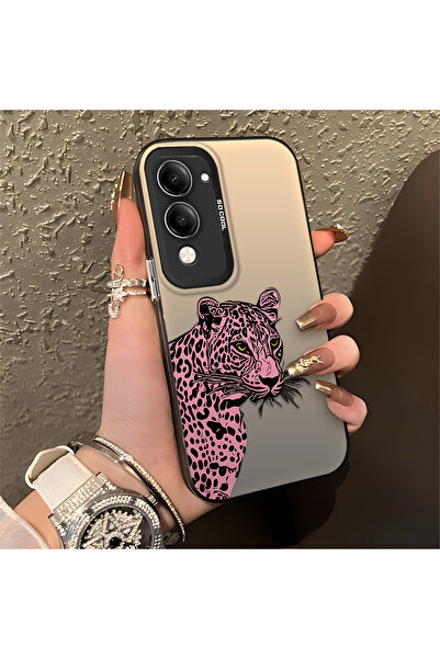 Hontinga حافظة هاتف Vivo Y04 متوافقة مع الحافة السيليكونية الصلبة والمضادة لل...