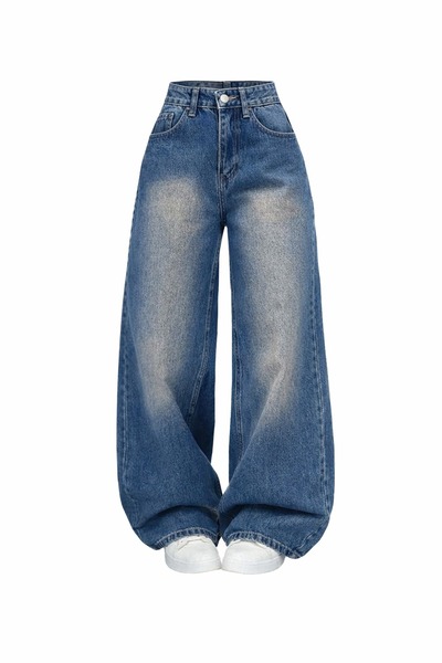 8line Brown Tint Baggy Casual Pocketed Loose Fit Jeans