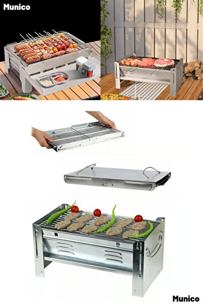 Munico Outdoor Mangal Yer Tasarrufu Sağlayan Dayanıklı Metal Gövde Uzun Ömürl...