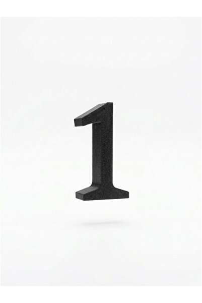 Leerybee Door Apartment Number 5 cm Black Adhesive 3D Printing No - 1 One