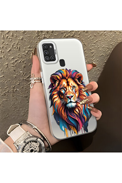 Hontinga حافظة هاتف سامسونج جالاكسي A21S متوافقة مع الحافة السيليكونية الصلبة...