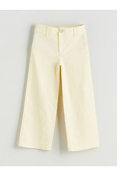 LC Waikiki Yellow wide leg girls' trousers